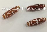 DZI432 10*30mm drum tibetan agate dzi beads wholesale