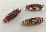 DZI433 10*30mm drum tibetan agate dzi beads wholesale