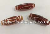 DZI434 10*30mm drum tibetan agate dzi beads wholesale