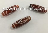 DZI439 10*30mm drum tibetan agate dzi beads wholesale