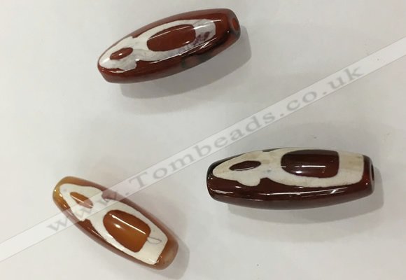 DZI446 10*30mm drum tibetan agate dzi beads wholesale