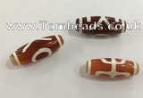 DZI447 10*30mm drum tibetan agate dzi beads wholesale