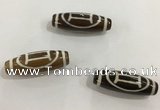 DZI455 10*30mm drum tibetan agate dzi beads wholesale