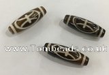 DZI460 10*30mm drum tibetan agate dzi beads wholesale