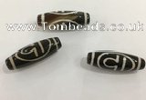 DZI463 10*30mm drum tibetan agate dzi beads wholesale