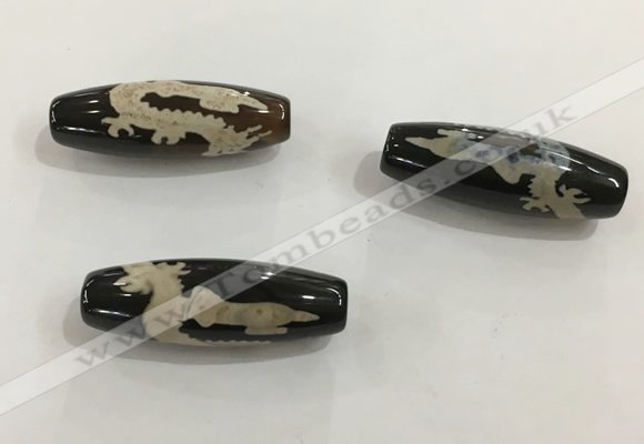 DZI479 10*30mm drum tibetan agate dzi beads wholesale