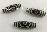 DZI487 10*30mm drum tibetan agate dzi beads wholesale