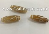 DZI500 10*30mm drum tibetan agate dzi beads wholesale