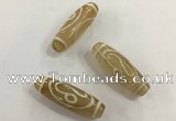 DZI501 10*30mm drum tibetan agate dzi beads wholesale