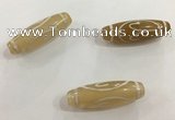 DZI503 10*30mm drum tibetan agate dzi beads wholesale