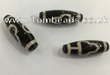 DZI510 10*30mm drum tibetan agate dzi beads wholesale