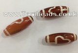 DZI519 10*28mm drum tibetan agate dzi beads wholesale