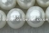 FWP104 15 inches 9mm - 10mm potato white freshwater pearl strands