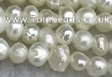 FWP11 14.5 inches 2.8mm potato white freshwater pearl strands