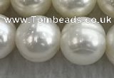 FWP129 15 inches 10mm - 11mm potato white freshwater pearl strands