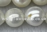 FWP131 15 inches 12mm - 13mm potato white freshwater pearl strands