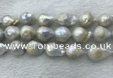 FWP362 15 inches 15mm - 18mm baroque freshwater nucleated pearl beads