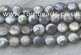 FWP390 15 inches 11mm - 12mm coin freshwater pearl beads