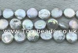 FWP393 15 inches 14mm - 16mm coin freshwater pearl beads