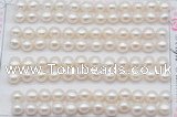 FWP457 half-drilled 6.5-7mm bread freshwater pearl beads