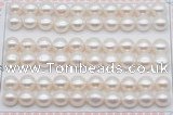 FWP462 half-drilled 9-9.5mm bread freshwater pearl beads