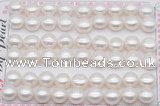 FWP463 half-drilled 9.5-10mm bread freshwater pearl beads