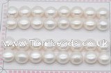 FWP466 half-drilled 11-11.5mm bread freshwater pearl beads