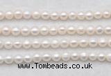 FWP486 14.5 inches 7mm - 8mm potato white freshwater pearl strands