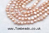 FWP492 14 inches 8mm - 9mm baroque lavender freshwater pearl strands