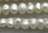 FWP50 14.5 inches 3mm - 3.5mm potato white freshwater pearl strands