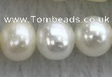 FWP73 15 inches 7mm - 8mm potato white freshwater pearl strands