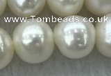 FWP78 15 inches 7mm - 8mm potato white freshwater pearl strands