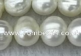 FWP84 15 inches 8mm - 9mm potato white freshwater pearl strands