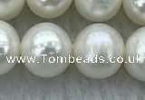 FWP87 15 inches 8mm - 9mm potato white freshwater pearl strands