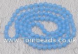 GMN09 Hand-knotted 8mm candy jade 108 beads mala necklaces