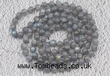 GMN120 Hand-knotted 6mm labradorite 108 beads mala necklaces