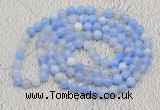 GMN411 Hand-knotted 8mm, 10mm banded agate 108 beads mala necklaces