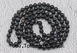 GMN420 Hand-knotted 8mm, 10mm black banded agate 108 beads mala necklaces