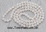 GMN431 Hand-knotted 8mm, 10mm faceted tibetan agate 108 beads mala necklaces