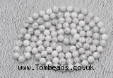 GMN475 Hand-knotted 8mm, 10mm white howlite 108 beads mala necklaces
