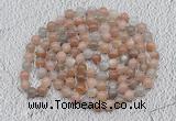 GMN514 Hand-knotted 8mm, 10mm moonstone 108 beads mala necklaces