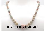 GMN7308 serpentine jasper graduated beaded necklace & bracelet set