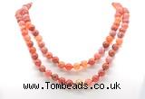 GMN8015 18 - 36 inches 8mm, 10mm fire agate 54, 108 beads mala necklaces