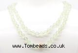 GMN8025 18 - 36 inches 8mm, 10mm prehnite 54, 108 beads mala necklaces
