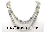 GMN8026 18 - 36 inches 8mm, 10mm seaweed quartz 54, 108 beads mala necklaces