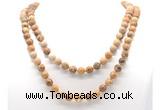 GMN8033 18 - 36 inches 8mm, 10mm picture jasper 54, 108 beads mala necklaces