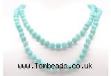 GMN8038 18 - 36 inches 8mm, 10mm amazonite 54, 108 beads mala necklaces