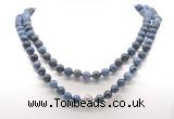 GMN8041 18 - 36 inches 8mm, 10mm dumortierite 54, 108 beads mala necklaces