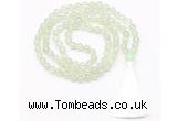 GMN8468 8mm, 10mm prehnite 27, 54, 108 beads mala necklace with tassel