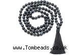 GMN8481 8mm, 10mm grade AA blue tiger eye 27, 54, 108 beads mala necklace with tassel
